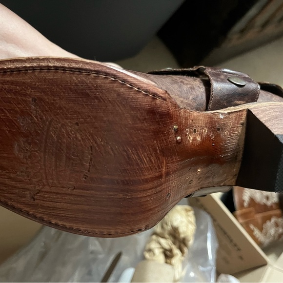 BNIB Sold Out! Junk Gypsy Lane Vagabond Cowboy Boots size 8 Brown 🔥 🔥🔥 - Picture 4 of 11